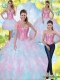 2015 Best Sweetheart Beading and Ruffles Quinceanera Dresses in Multi Color