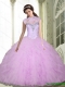 Classical Beading and Ruffles Sweetheart Quinceanera Dresses for 2015