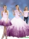 Exclusive 2015 Multi Color Quinceanera Dresses with Beading and Ruffles