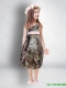 Cheap One Shoulder Tea Length Camo 2015 Flower Girl Dresses