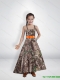 Comfortable Princess Straps Camo Flower Girl Dresses with Belt