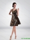 Discount Halter Top Knee Length Short Camo Prom Dresses in Multi Color