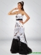Dynamic Column Camo 2015 Prom Dresses with Hand Made Flower and Sashes