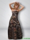 Fashionable 2015 Column Strapless Camo Prom Dresses in Multi Color