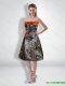 Popular Short Strapless Knee Length Camo Prom Dresses