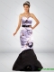 Sexy Mermaid 2015 Camo Prom Dresses with Hand Made Flower and Sashes