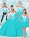 Flirting Floor Length Sweet 16 Dresses with Beading and Ruffles