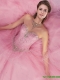 2015 Summer Elegant Sweetheart Beading Sweet 16 Dress in Pink