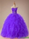 2015 Beautiful Sweetheart Beaded Quinceanera Dresses with Ruffles 2015 Beautiful Sweetheart Beaded Quinceanera Dresses with Ruffles