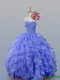 2015 Sweetheart Beaded Quinceanera Dresses with Ruffles