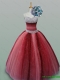 Fashionable Spaghetti Straps Quinceanera Dresses with Beading in Wine Red