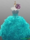 Gorgeous Sweetheart Beaded Quinceanera Dresses with Rolling Flowers