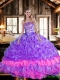 2016 Beautiful Ball Gown Multi Color Sweet 16 Dresses with Ruffles and Beading
