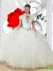 Luxurious Quinceanera Dresses with Beading and Ruffles in White for 2016 Summer