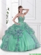 2015 Beautiful Beaded Multi Color Sweet 16 Gowns with Straps