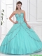 2016 Elegant Ball Gown Sweetheart Quinceanera Dresses with Beading