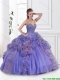 2016 Elegant Straps Beaded Sweet 16 Gowns in Multi Color