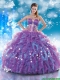 2016 Fashionable Sweetheart Quinceanera Dresses with Beading and Ruffles