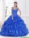 Exclusive Royal Blue Quinceanera Dress with Beading and Ruffles