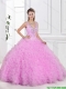 Fashionable V Neck Sweet 16 Dresses with Beading and Ruffles