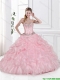 Popular Sweetheart Beaded and Pick Ups Quinceanera Dresses