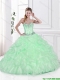 Hot Sale 2016 Beaded Sweet 16 Gowns in Yellow Green