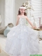 Latest White Mini Quinceanera Dresses with Beading and Ruffles Latest White Mini Quinceanera Dresses with Beading and Ruffles