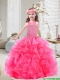 New Style Beaded and Ruffles Mini Quinceanera Dresses in Hot Pink New Style Beaded and Ruffles Mini Quinceanera Dresses in Hot Pink
