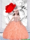 Pretty Straps Organza Mini Quinceanera Dresses with Beading 146.77