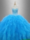 Beautiful Beaded Organza Quinceanera Dresses with Ruffles