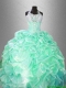 Beautiful Halter Top Sweet 16 Gowns with Hand Made Flowers