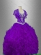 Discount Beaded Sweetheart Quinceanera Gowns in Purple