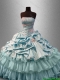 Discount Strapless Quinceanera Dresses with Pick Ups and Beading