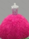 Discount Sweetheart Hot Pink Quinceanera Dresses with Beading and Ruffles