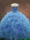 Discount Sweetheart Ruffles and Beaded Quinceanera Gowns in Blue