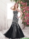 Appliques and Beaded Mermaid New Style Prom Dresses in Black