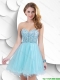 Classical Mini Length Sweetheart Prom Gowns with Beading