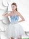 Discount White Sweetheart Prom Dresses with Beading
