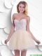 Elegant Champagne Prom Dresses with Beading and Appliques