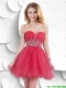 Popular Sweetheart Short Prom Dresses with Beading and Ruching