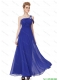 Beautiful Beaded One Shoulder Prom Dresses in Blue