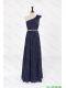 Cheap Comfortable Empire Asymmetrical Beaded Prom Dresses with Belt