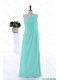 Cheap Custom Made Empire Beaded Prom Dresses in Apple Green