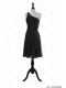Cheap Discount One Shoulder Black Short Prom Dresses  Cheap Discount One Shoulder Black Short Prom Dresses