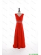 Pretty Custom Made Empire V Neck Prom Dresses with Beading and Sequins