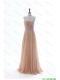 Pretty Most Popular Beading Long Prom Dresses in Peach for 2016 Summer