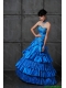 Discount A Line Sweetheart Prom Dresses with Ruffled Layers