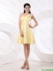 Exclusive Hand Made Flowers Prom Gowns with One Shoulder