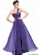 New Arrivals One Shoulder Purple Prom Dresses with Beading