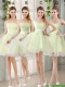 Custom Made Mini Length Prom Dresses in Yellow Green